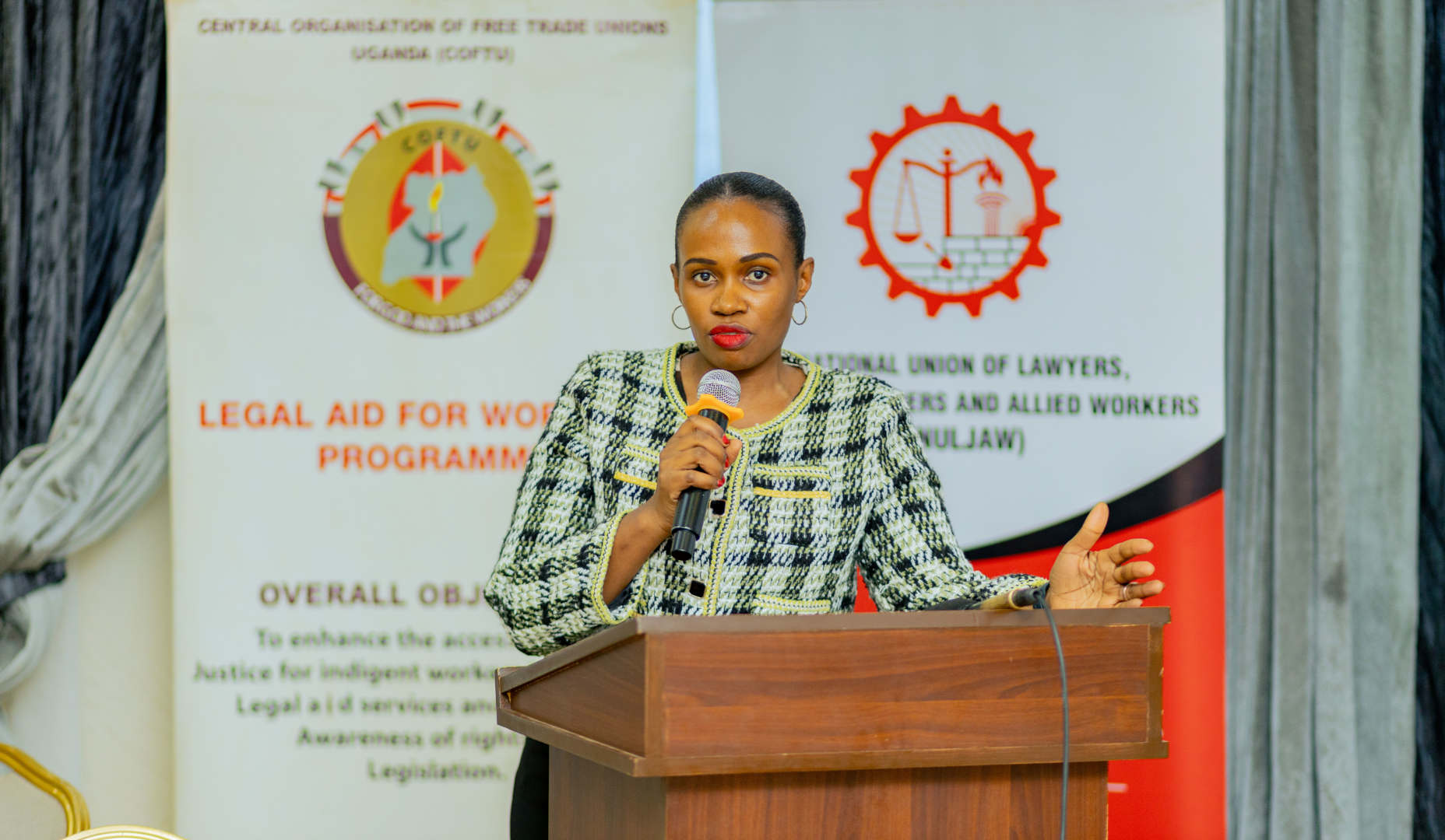 Annual Delegates Conference of the Central Organization of Free Trade Unions (COFTU) - the umbrella federation proudly affiliated with the Lawyers' Union.